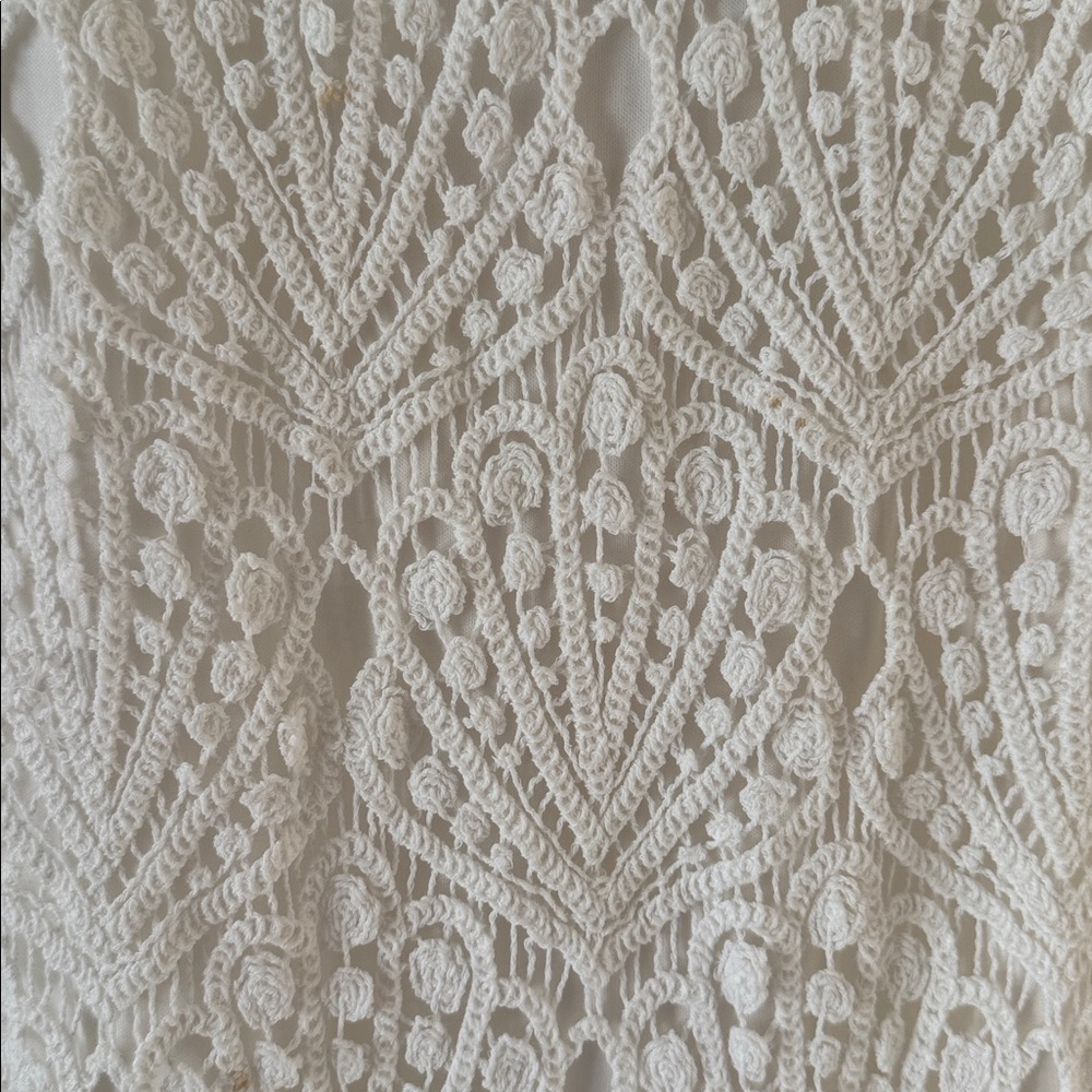 Bardot Andoni White Seashell Crochet Midi Dress, Size 4, $169 - Picture 14 of 14
